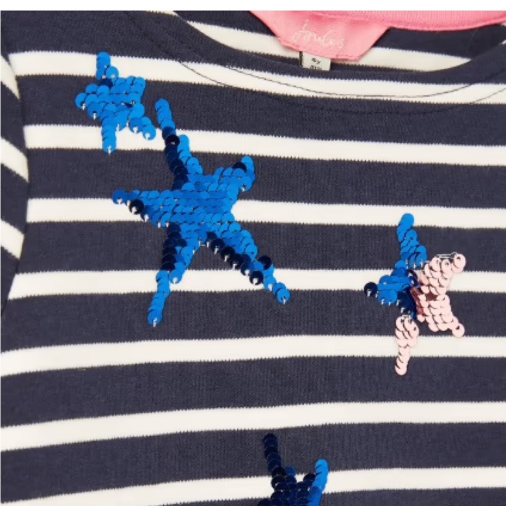 Joules Star Sequin Dress - Girls